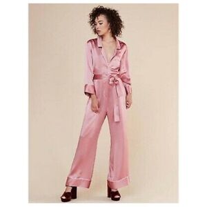 Reformation Ainsley satin jumpsuit